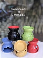 Bát Tràng - Việt Nam Đế xông tinh dầu Gốm, hoa nổi